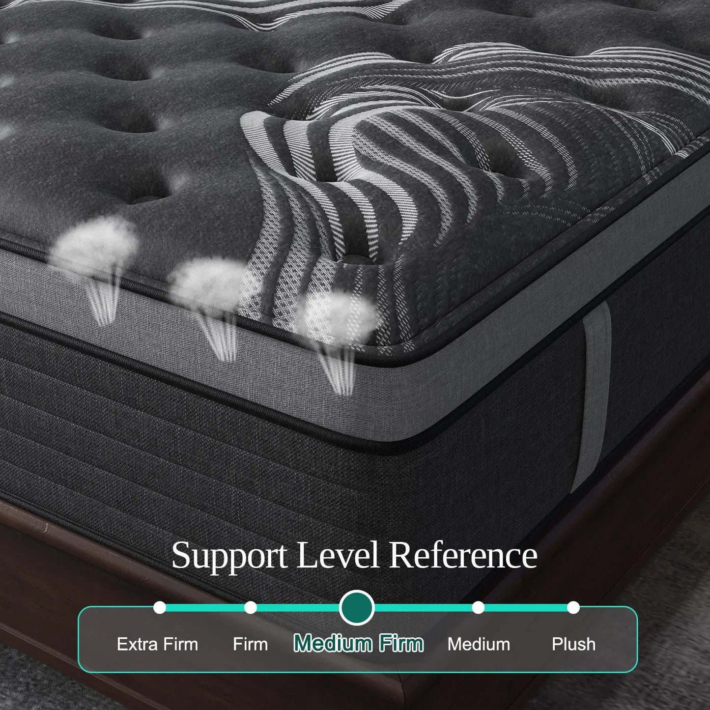12" Gel Memory Foam Hybrid Pocket Spring Mattress