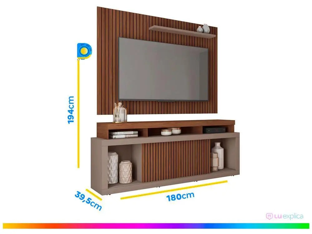 TV Rack up to 70 ”with Panel 1 Door Caemmun Aegon