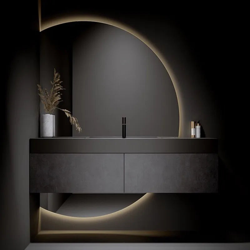 Italian Style Smart Light Luxury Washbasin Cabinet