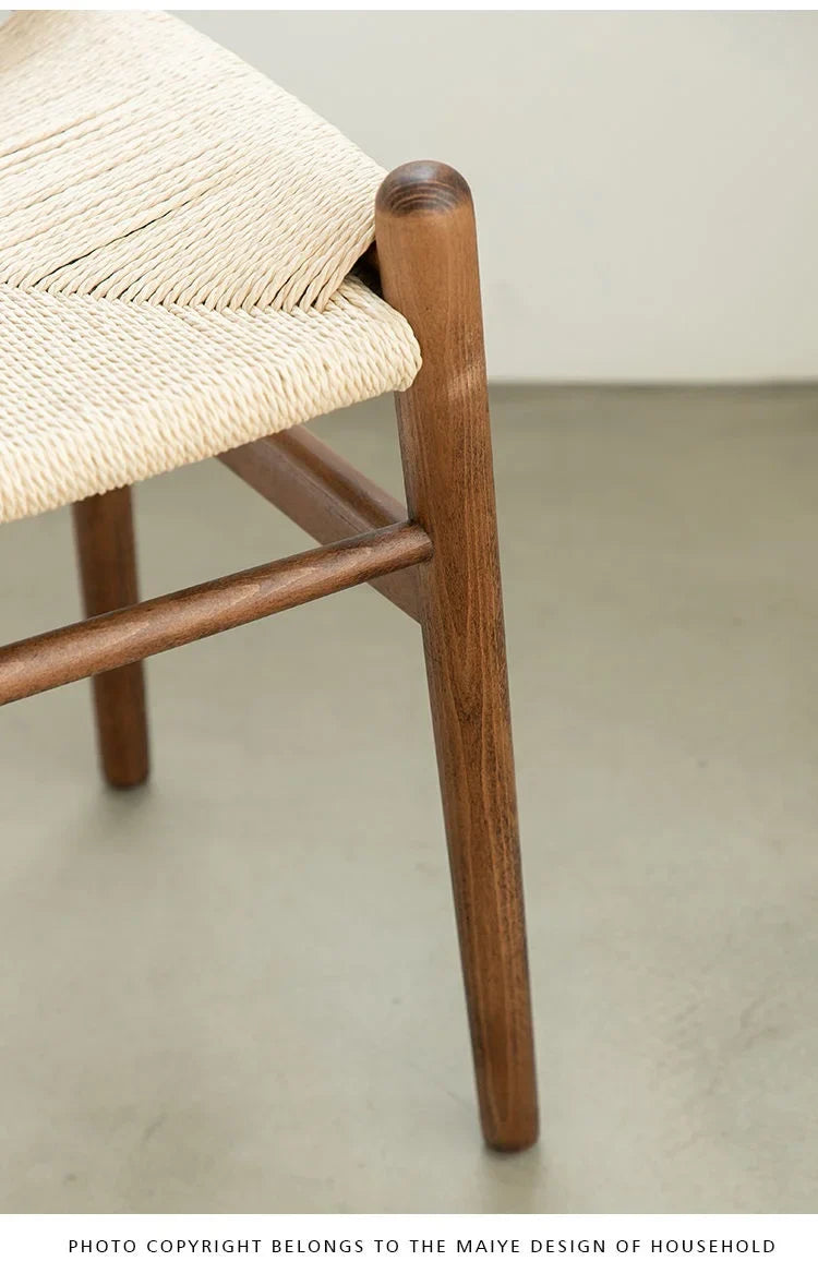Simple Wood Vanity Stool
