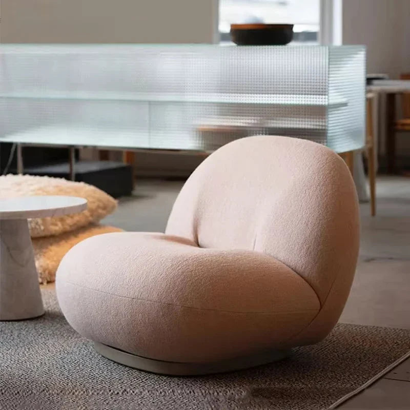 Lazy Lamb Fleece Fabric Chair