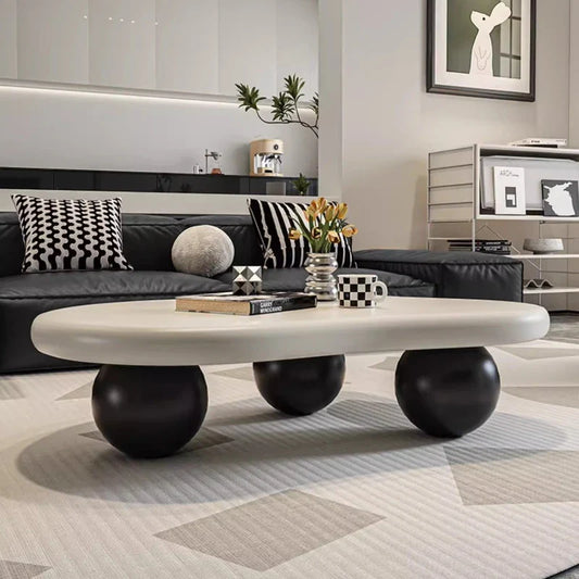 Light Luxury Cream Style Cloud Coffee Table Living Room Furniture Creative Dining Table Side Tables Coffee Table for Living Room