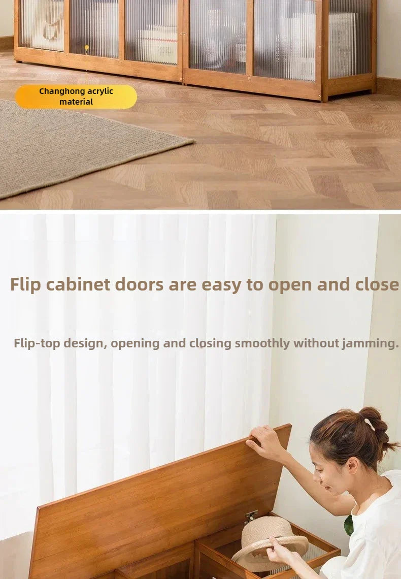 Multi-Functional Bay Window Storage Cabinet