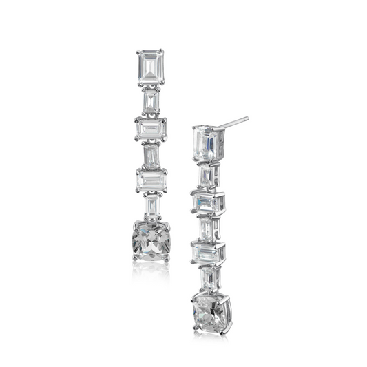 Emerald Cascade Drop Earrings