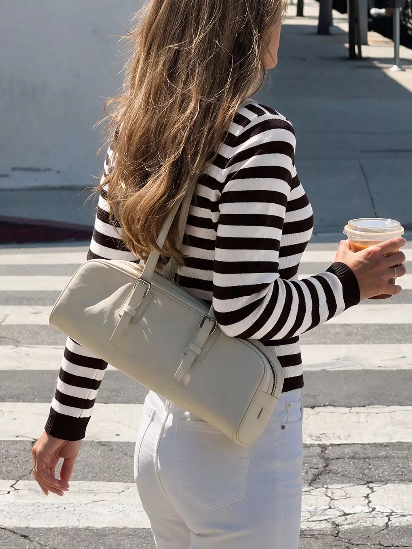 Striped Long Sleeve Knit Top