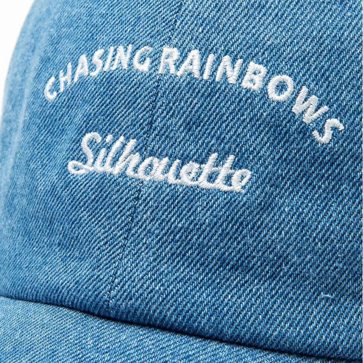 Embroidered Denim Baseball Cap