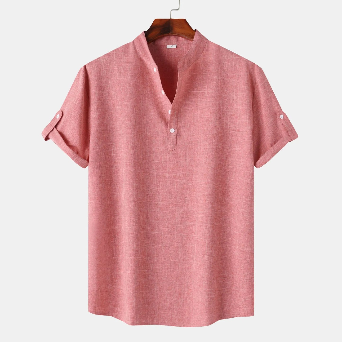 Men's Casual Roll-Up Sleeves Blouse