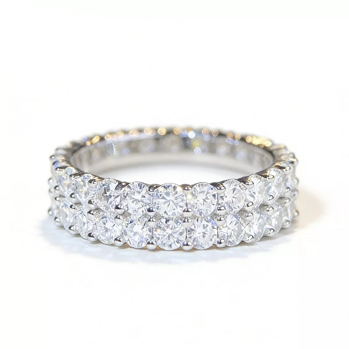 925 Sterling Silver Moissanite Ring