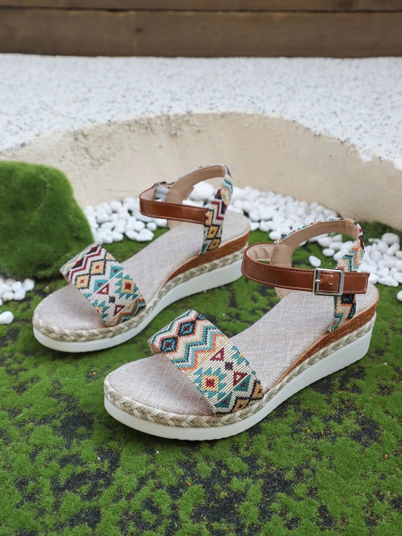 Open Toe Platform Wedge Sandals