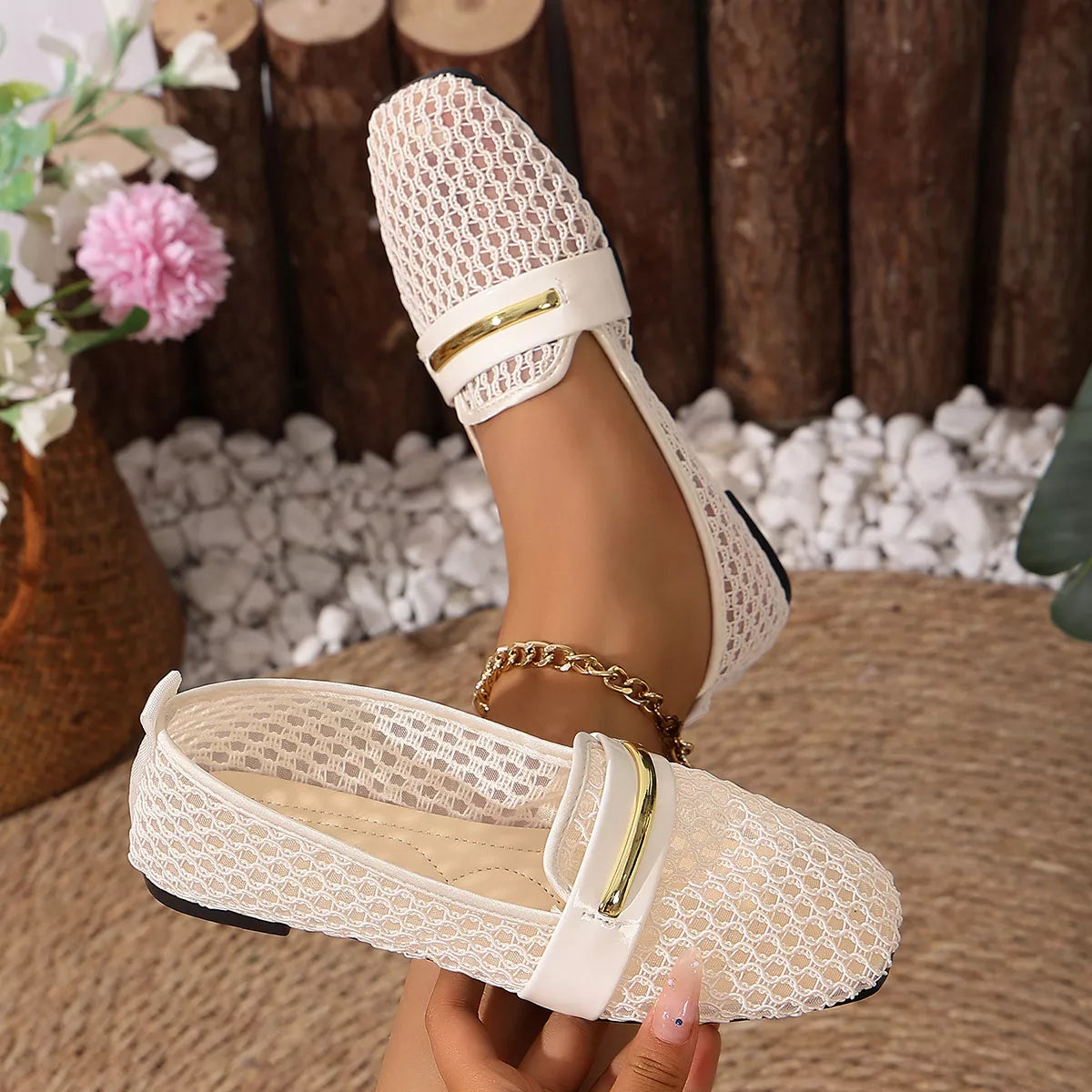 Square Toe Slip-Ons