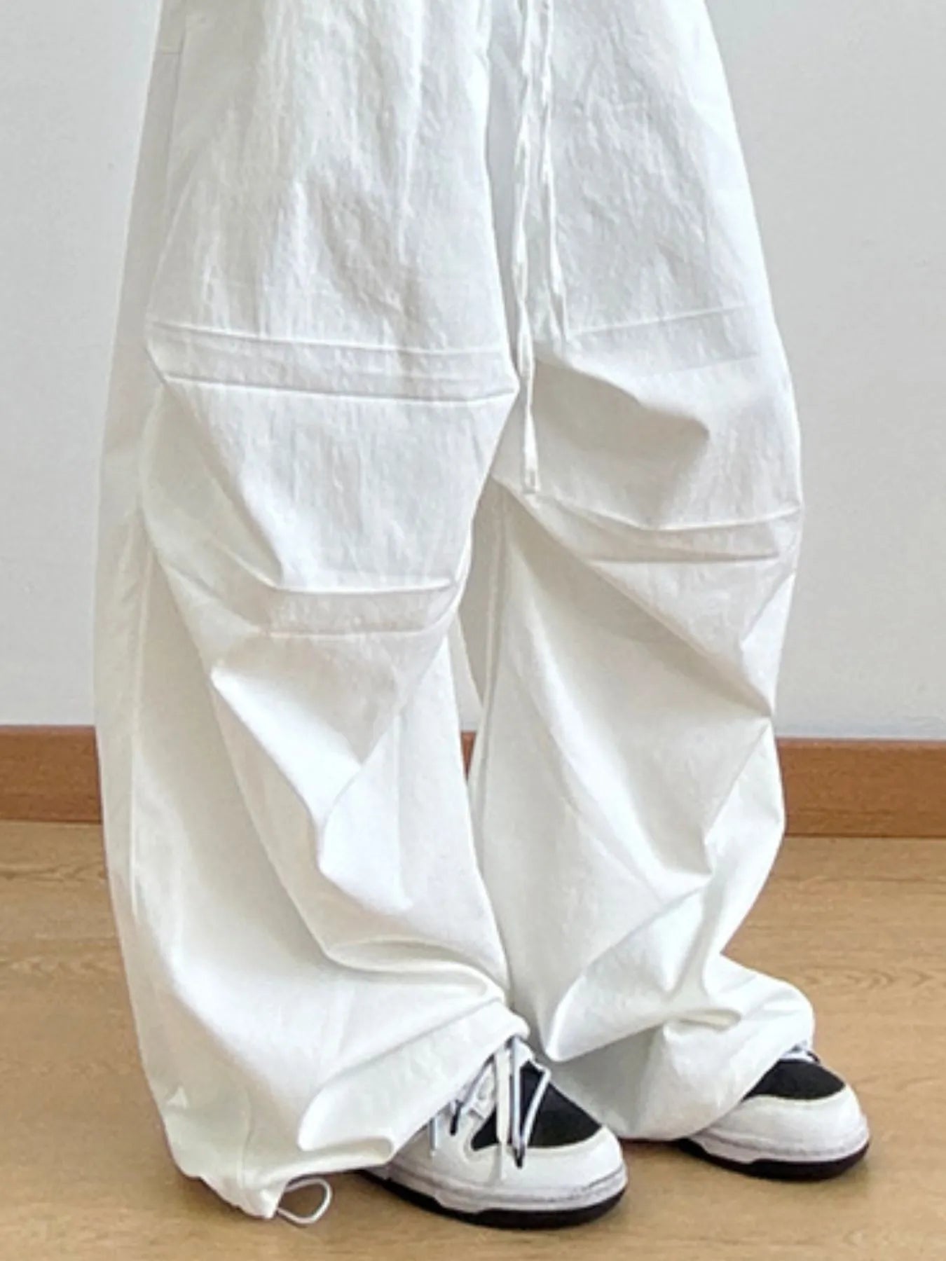 Wide Leg Casual Drawstring Pants