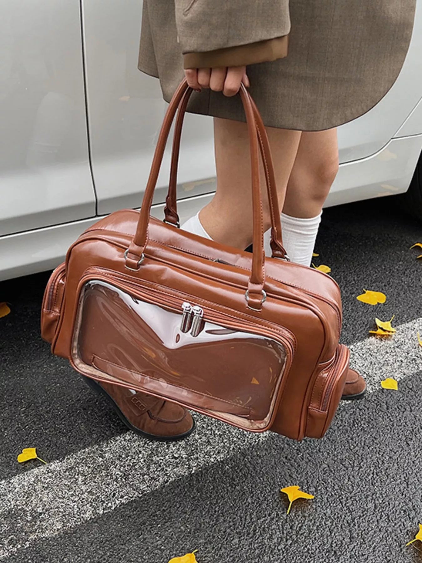 Vintage Style PU Leather Handbag