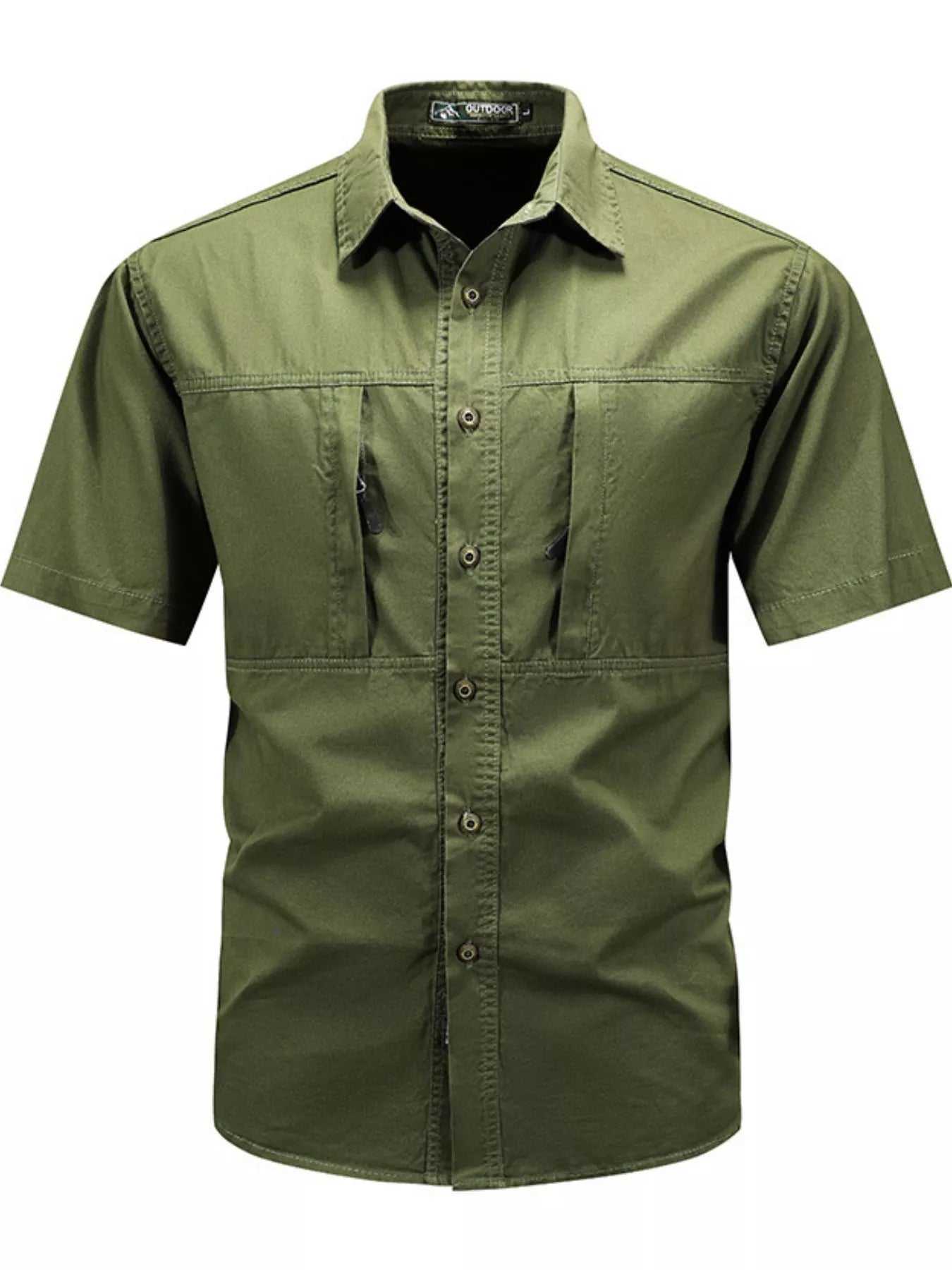Men's Plus Size Casual Short Sleeve Shirt