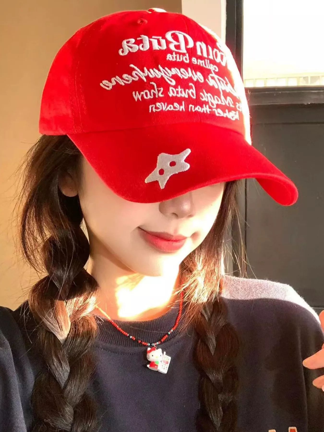 Embroidered Letter Baseball Cap