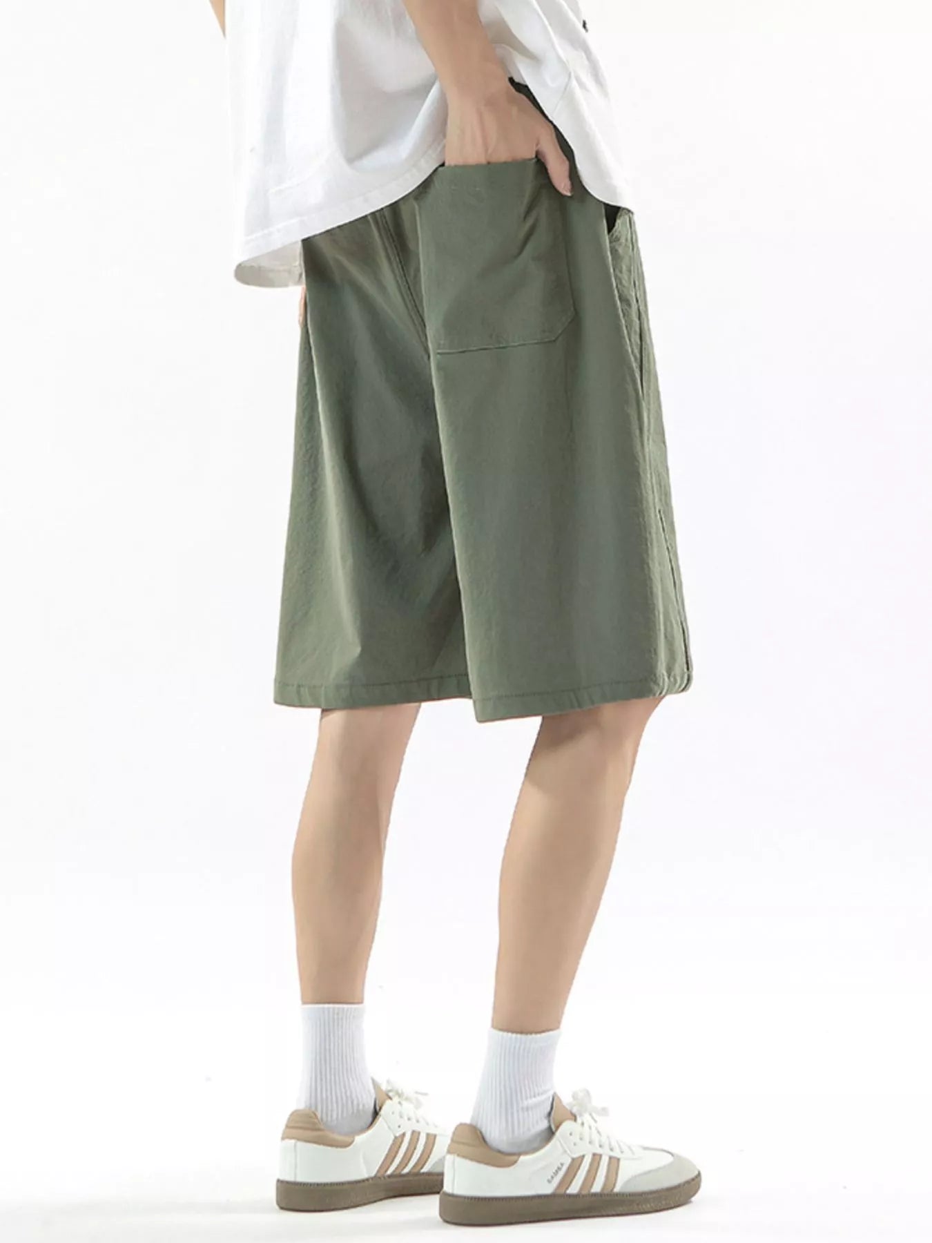 Men's Full Size Drawstring Casual Loose-Fit Pants Plus Size