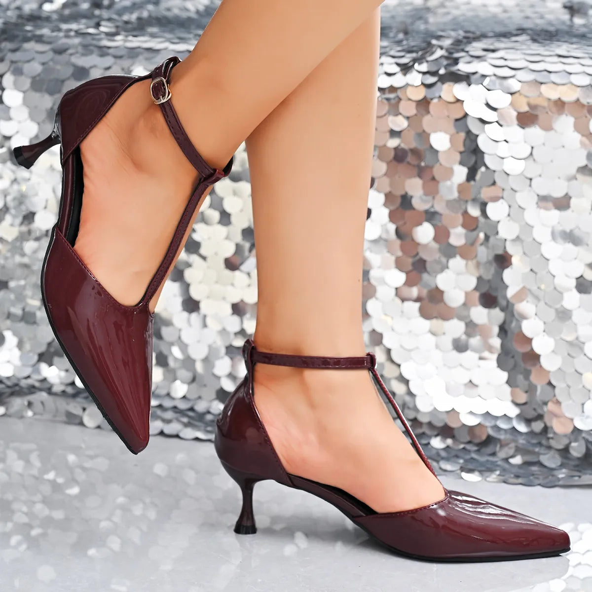 Point Toe Kitten Heels Sandals