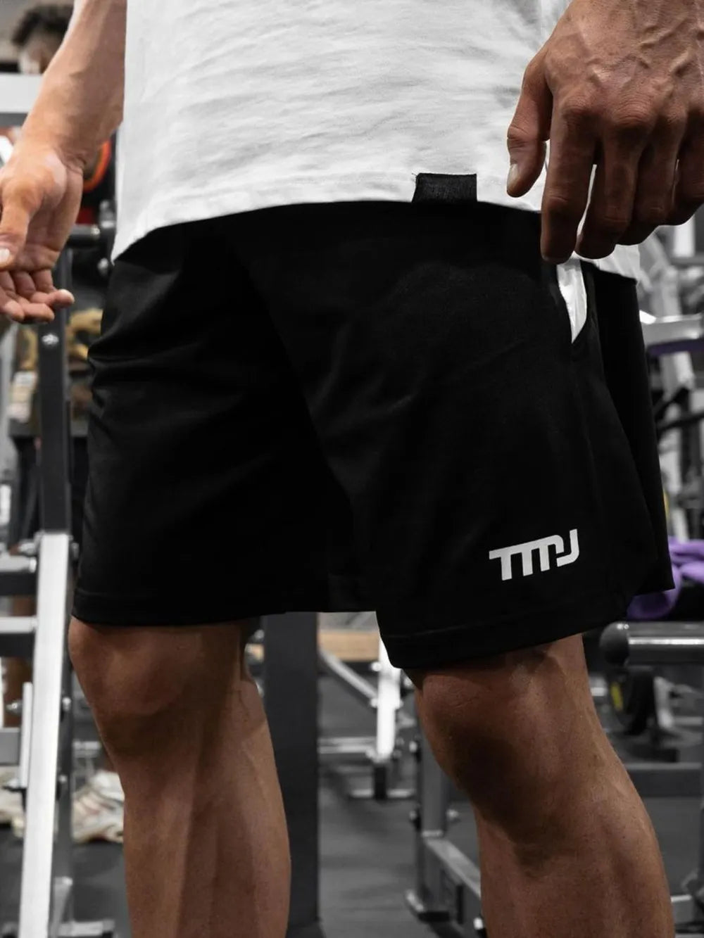 Men's Plus Size Side Slit Shorts