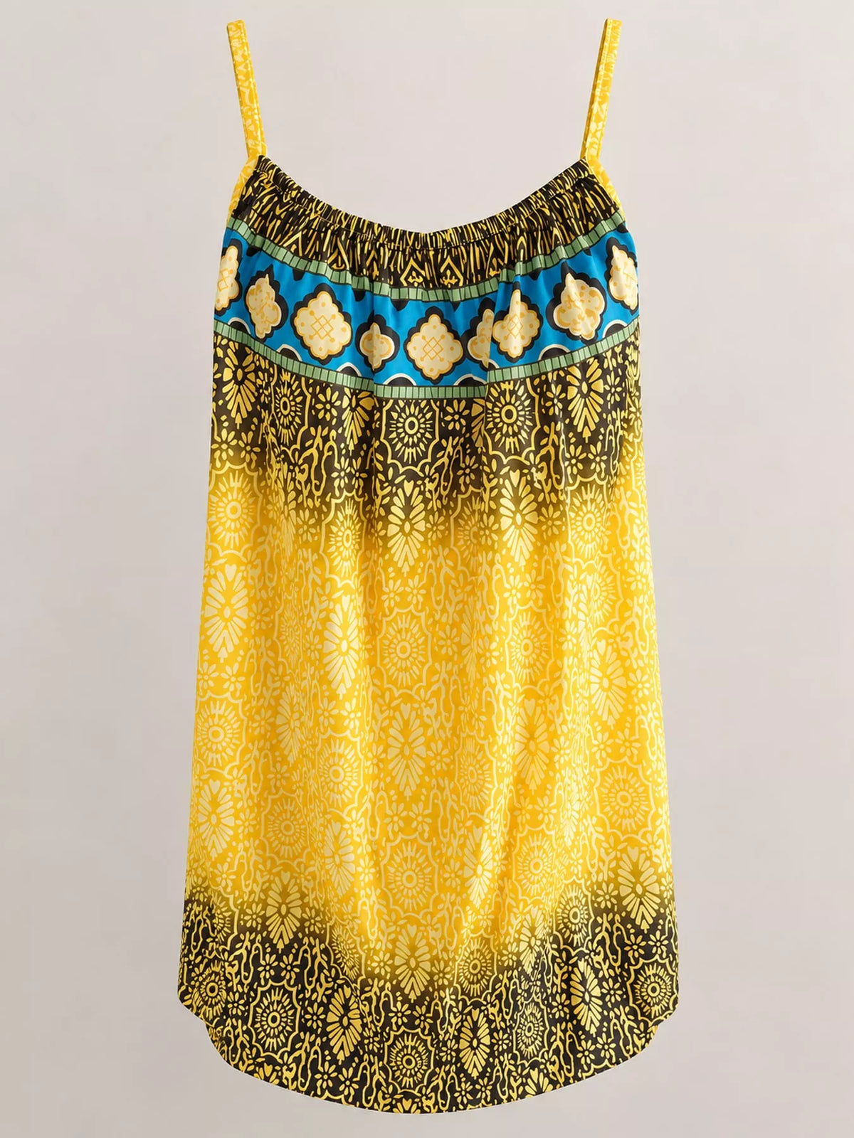 Full Size Printed Scoop Neck Cami Plus Size