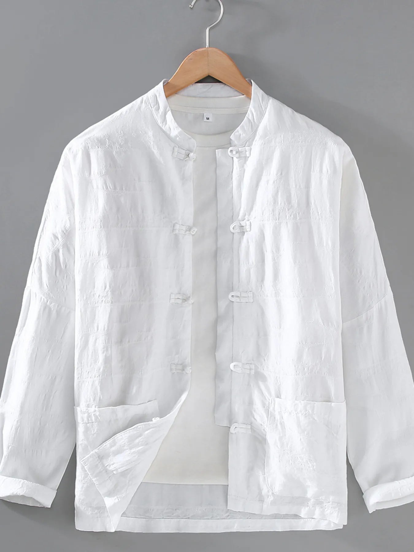 Men's Plus Size Button Up Long Sleeve Shirt