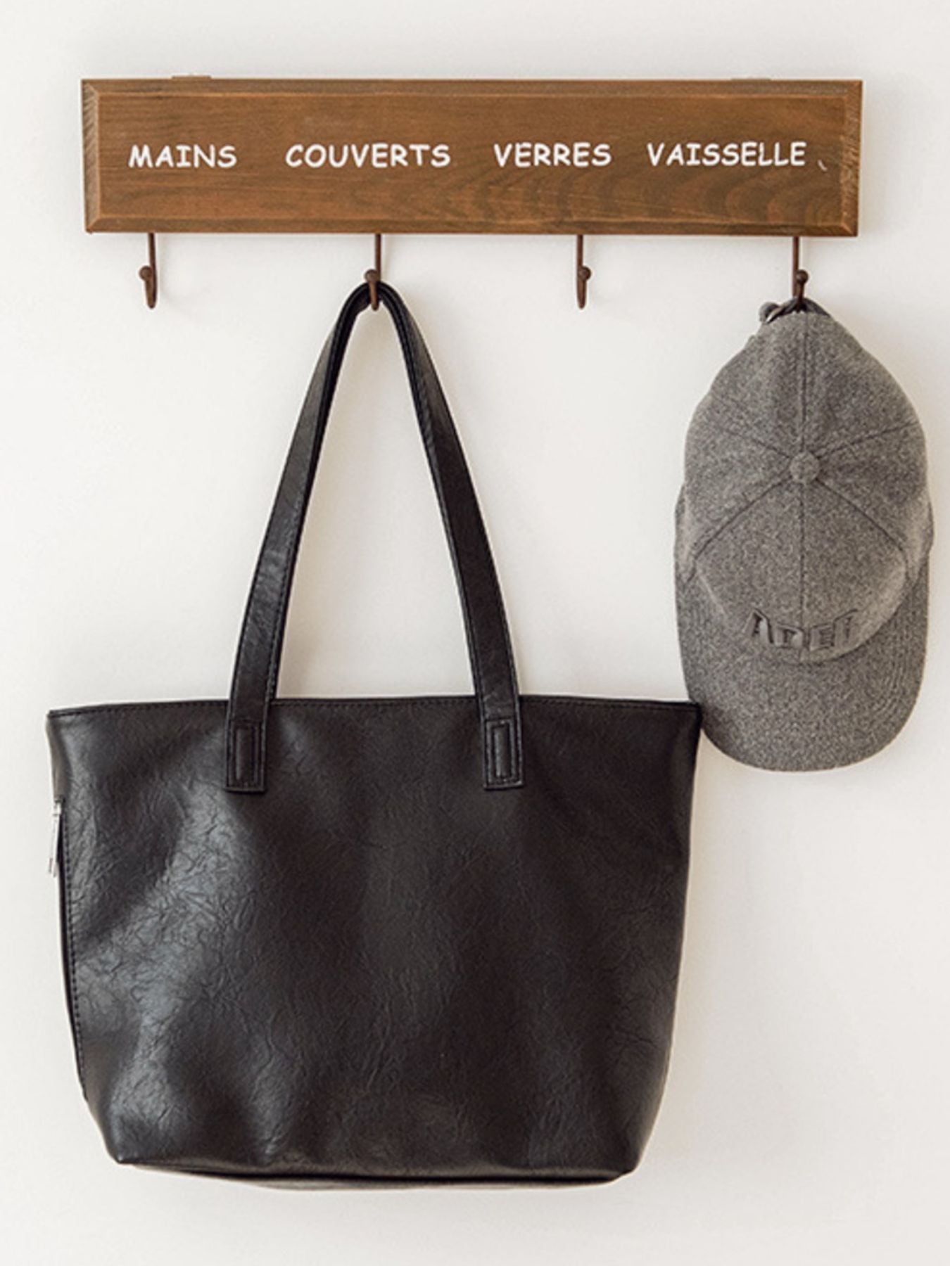 Classic PU Leather Tote Handbag