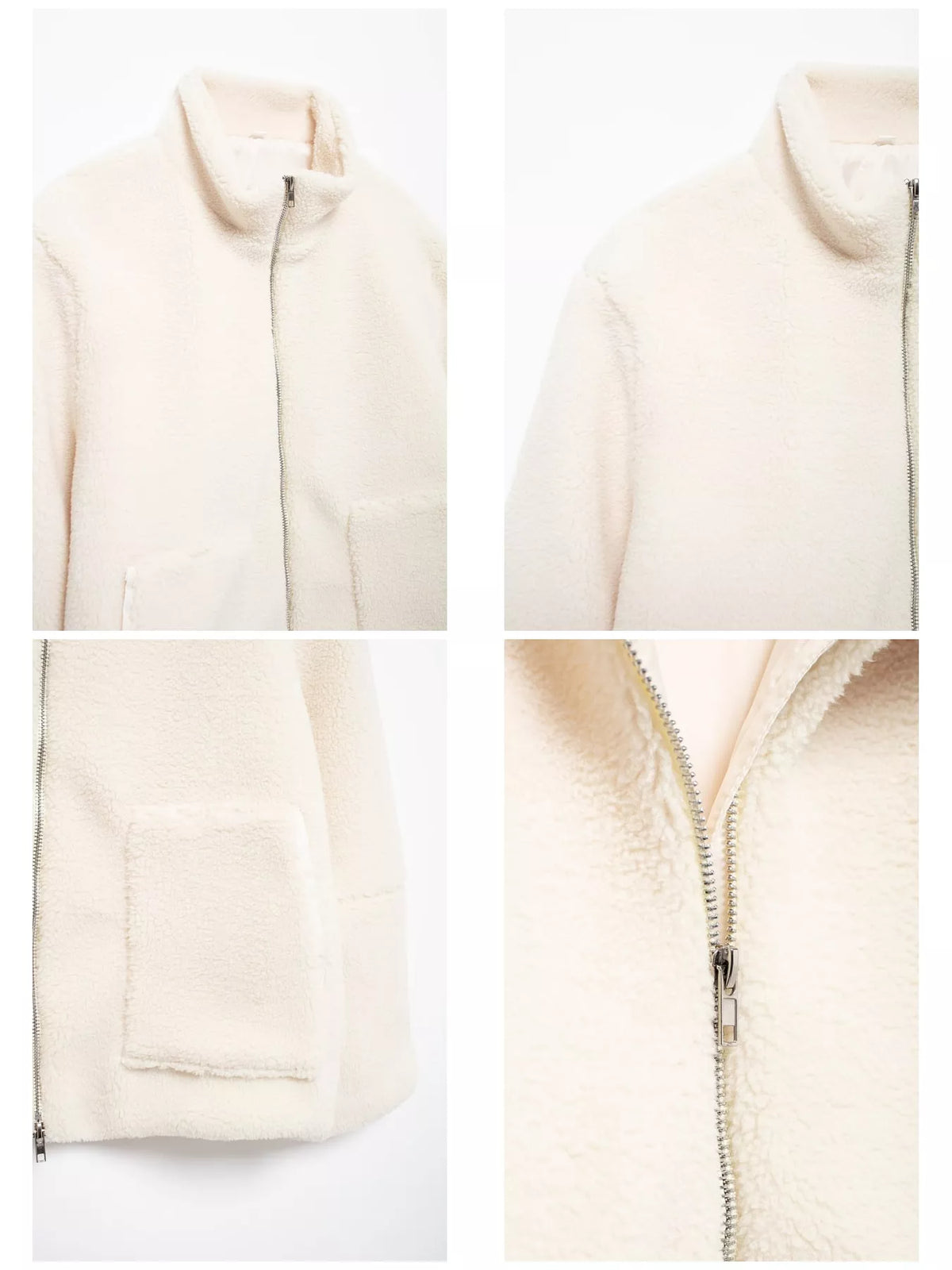 Sherpa Zip-Up Outerwear