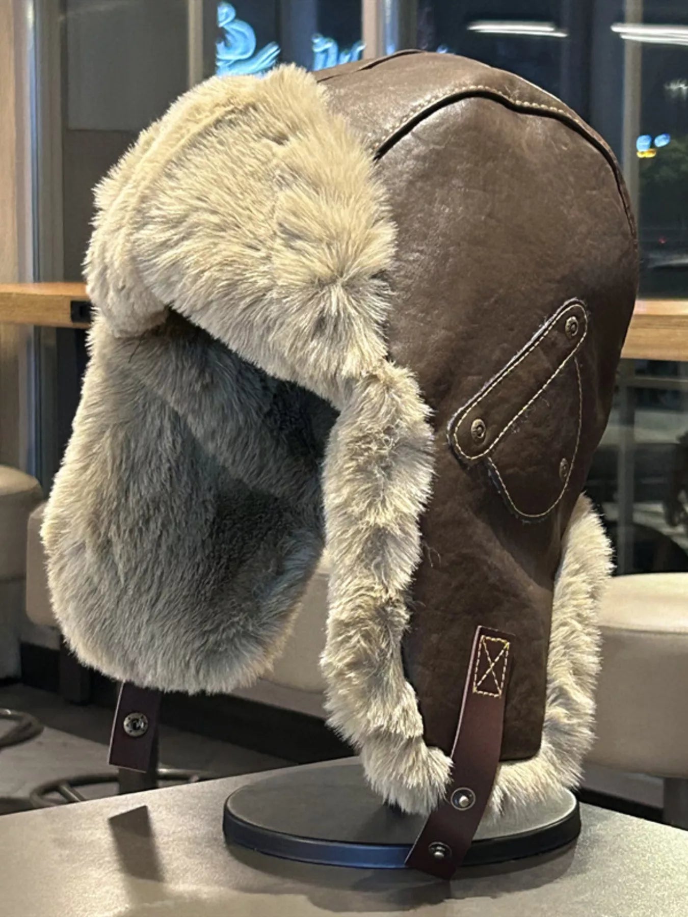 Warm Fuzzy Ear Flap Hat