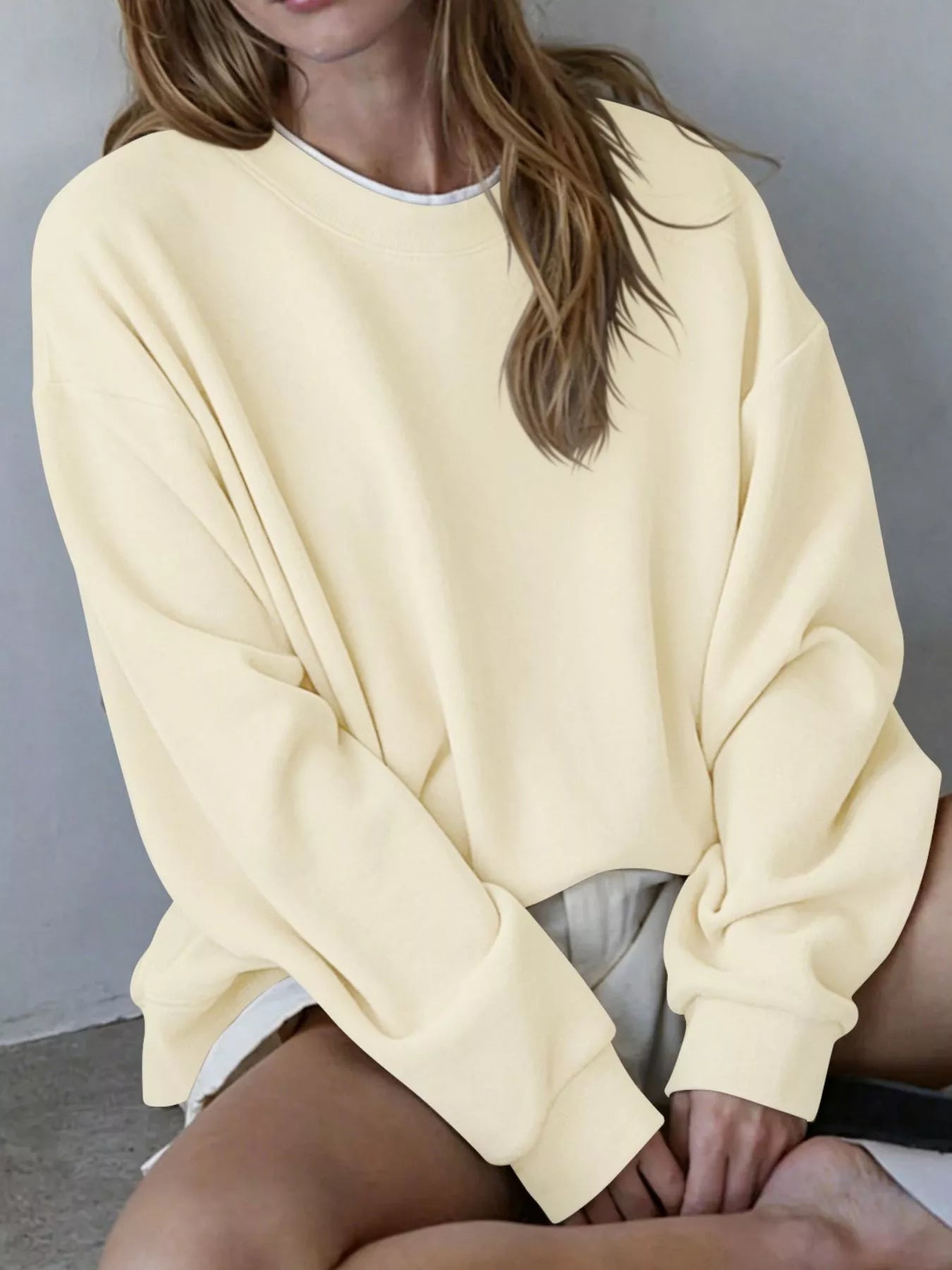 Oversized Crew Neck Sweatshirt