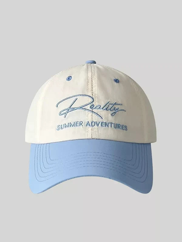 Letter Embroidered Adjustable Baseball Cap