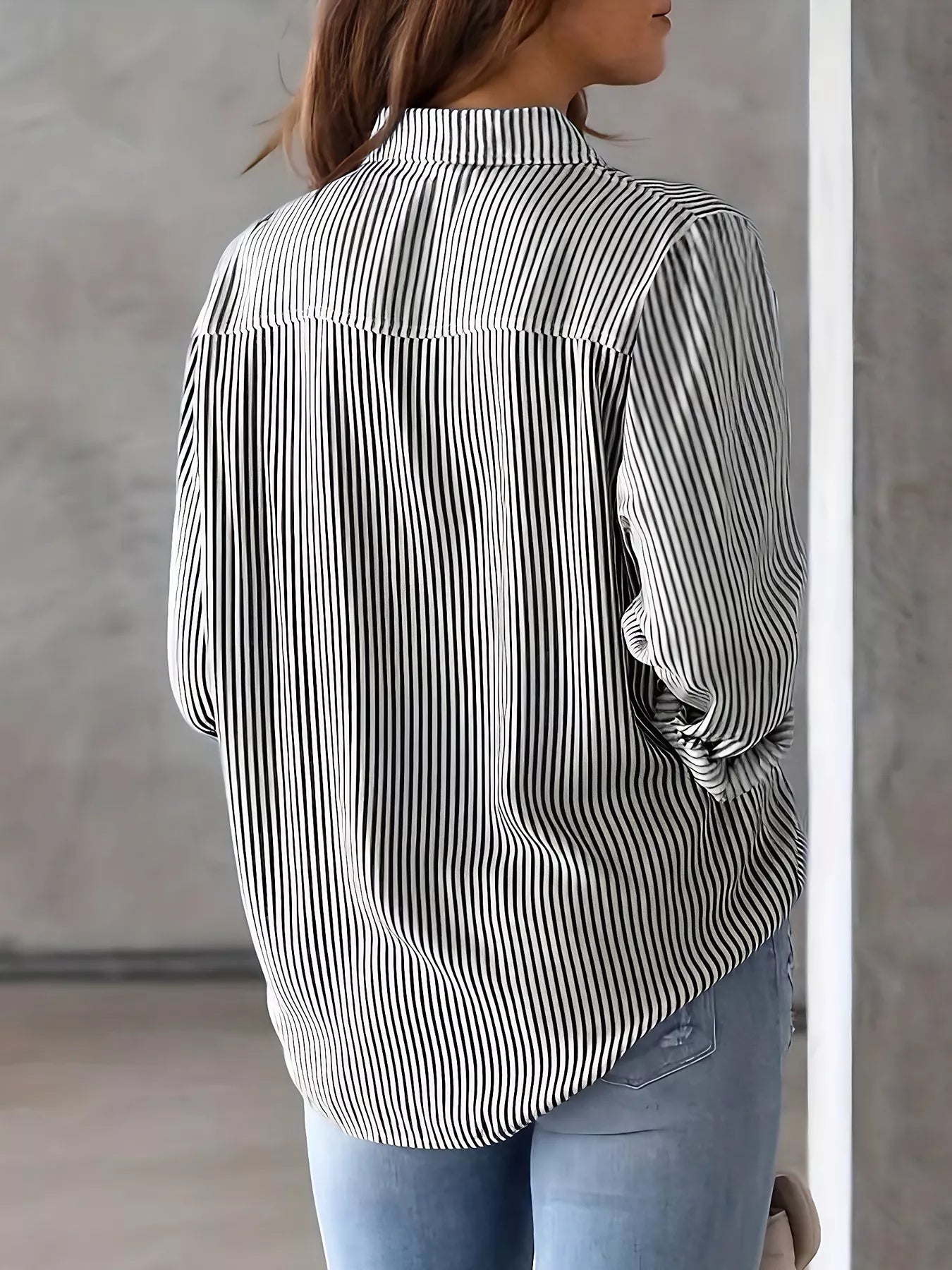 Classic Striped Button-Down Shirt