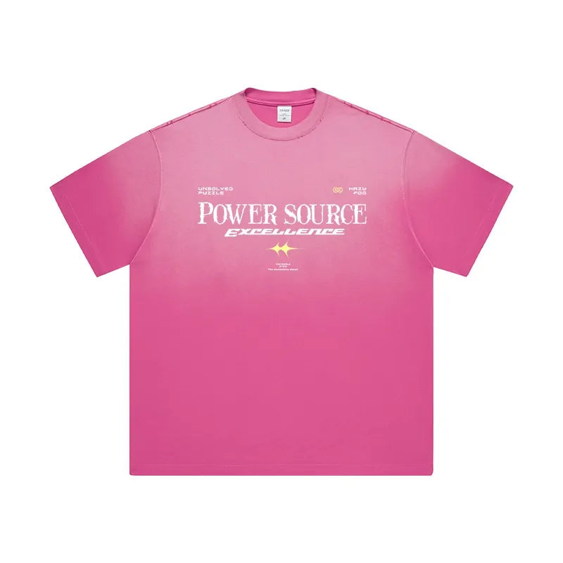 Men's Letter Graphic Round Neck Short Sleeve T-Shirt