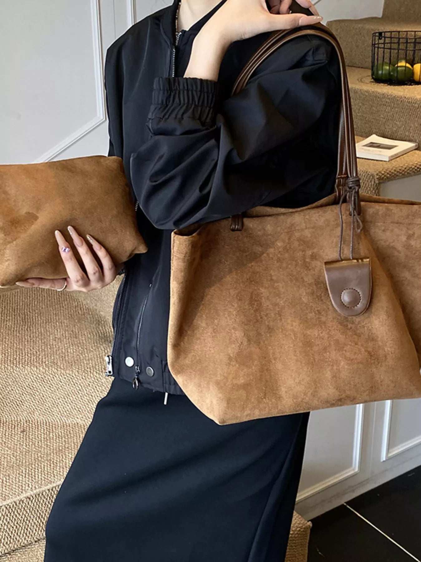 Classic Suede Tote Bag
