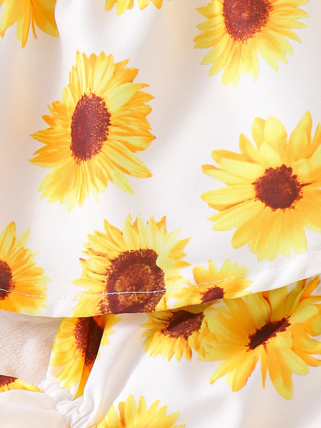 Children's Ruffled Printed Tank and Shorts Set