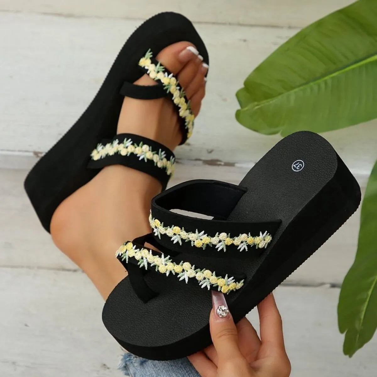Open Toe Wedge Sandals