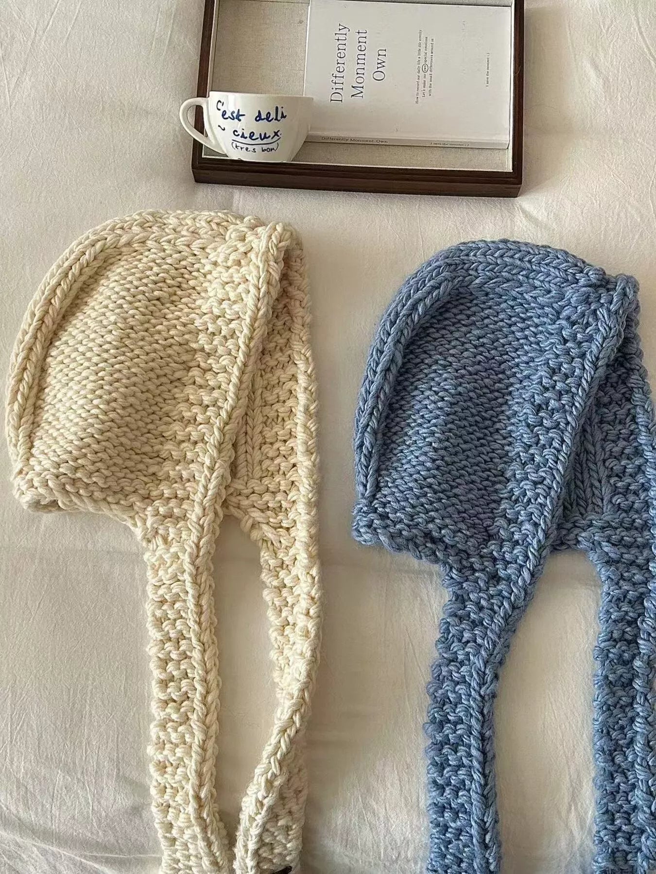 Knitted Earflap Beanie Hat
