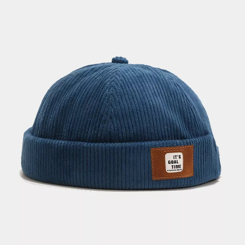 Corduroy Buckle Adjustable Hat