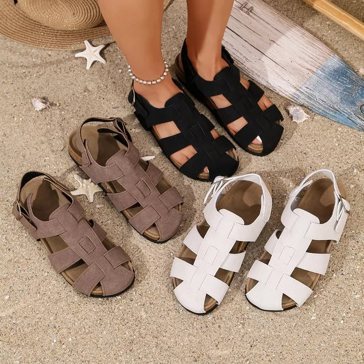 Round Toe Flats Sandals