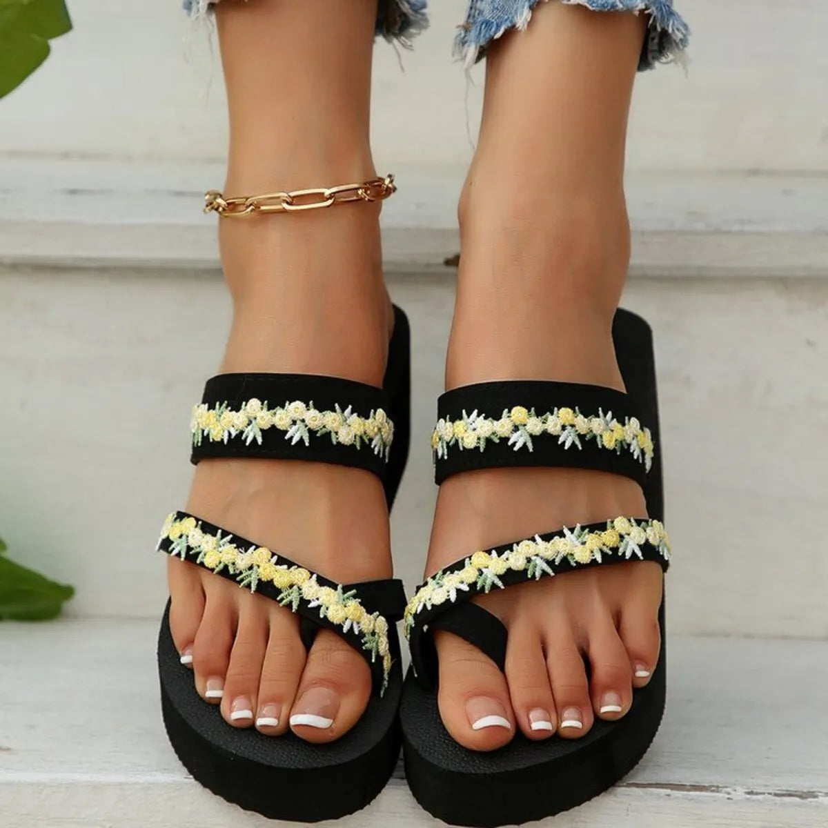 Open Toe Wedge Sandals