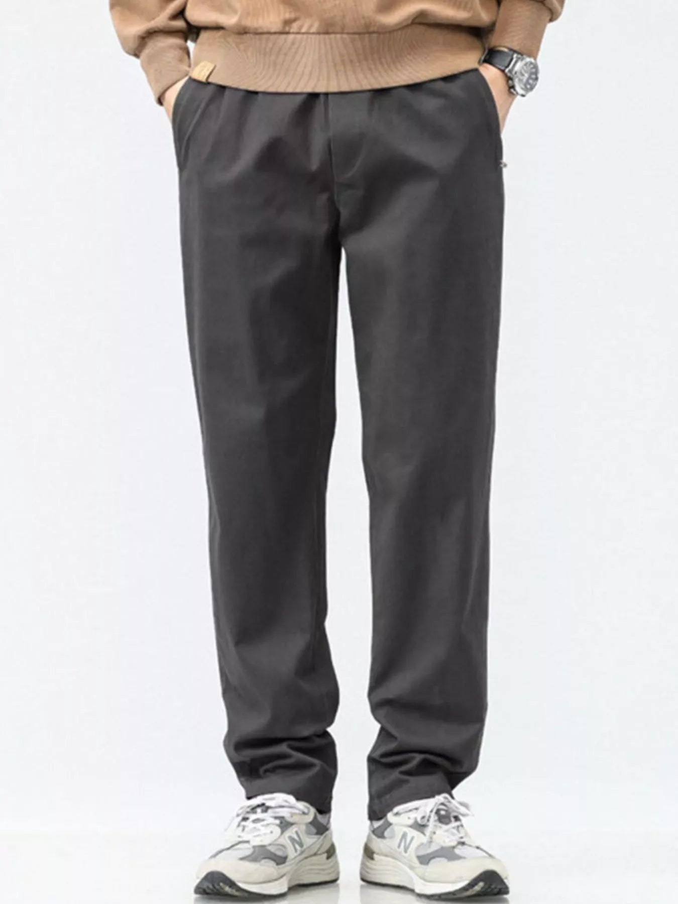 Men's Plus Size Casual Loose Fit Wide Leg Pants