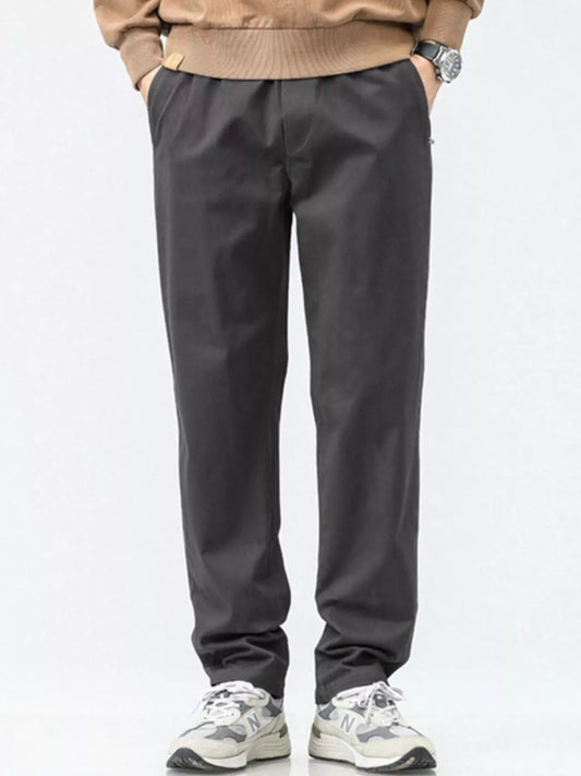 Men's Plus Size Casual Loose Fit Wide Leg Pants