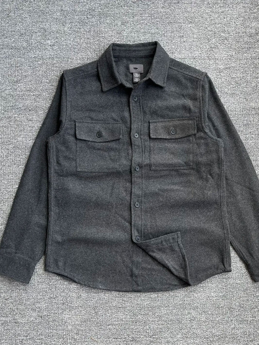 Men's Button Up Long Sleeve Shacket