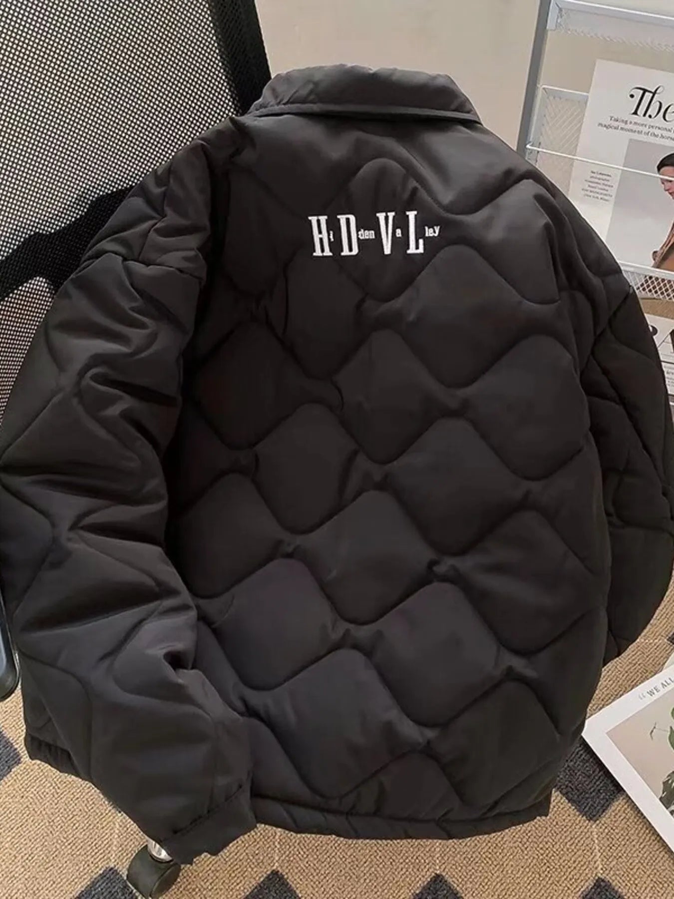 Men's Plus Size Quilted Zip-Up Outerwear