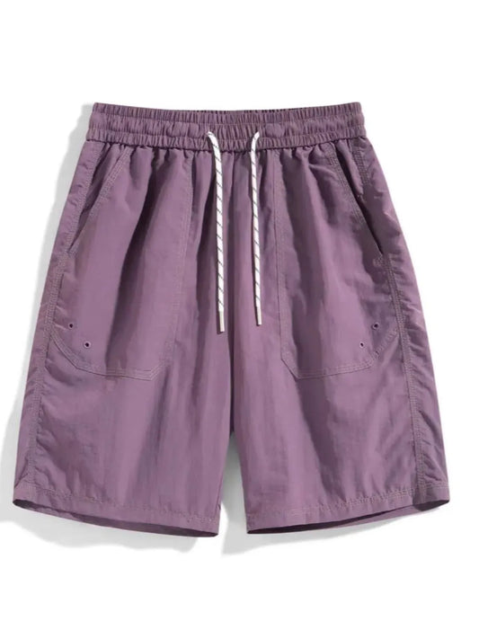Men's Full Size Casual Drawstring Shorts Plus Size