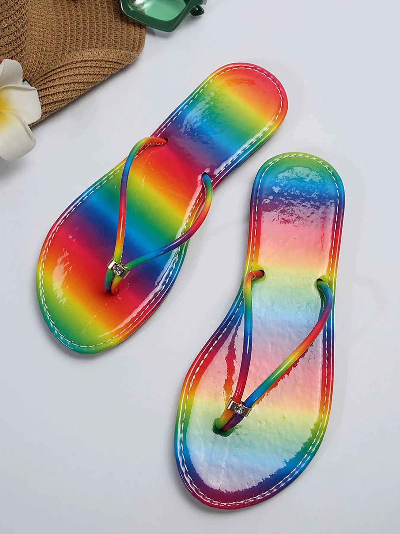Toe Post Flats Sandals