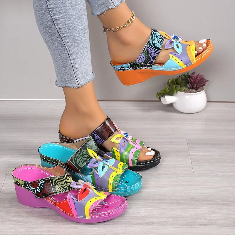 Open Toe Wedge Sandals