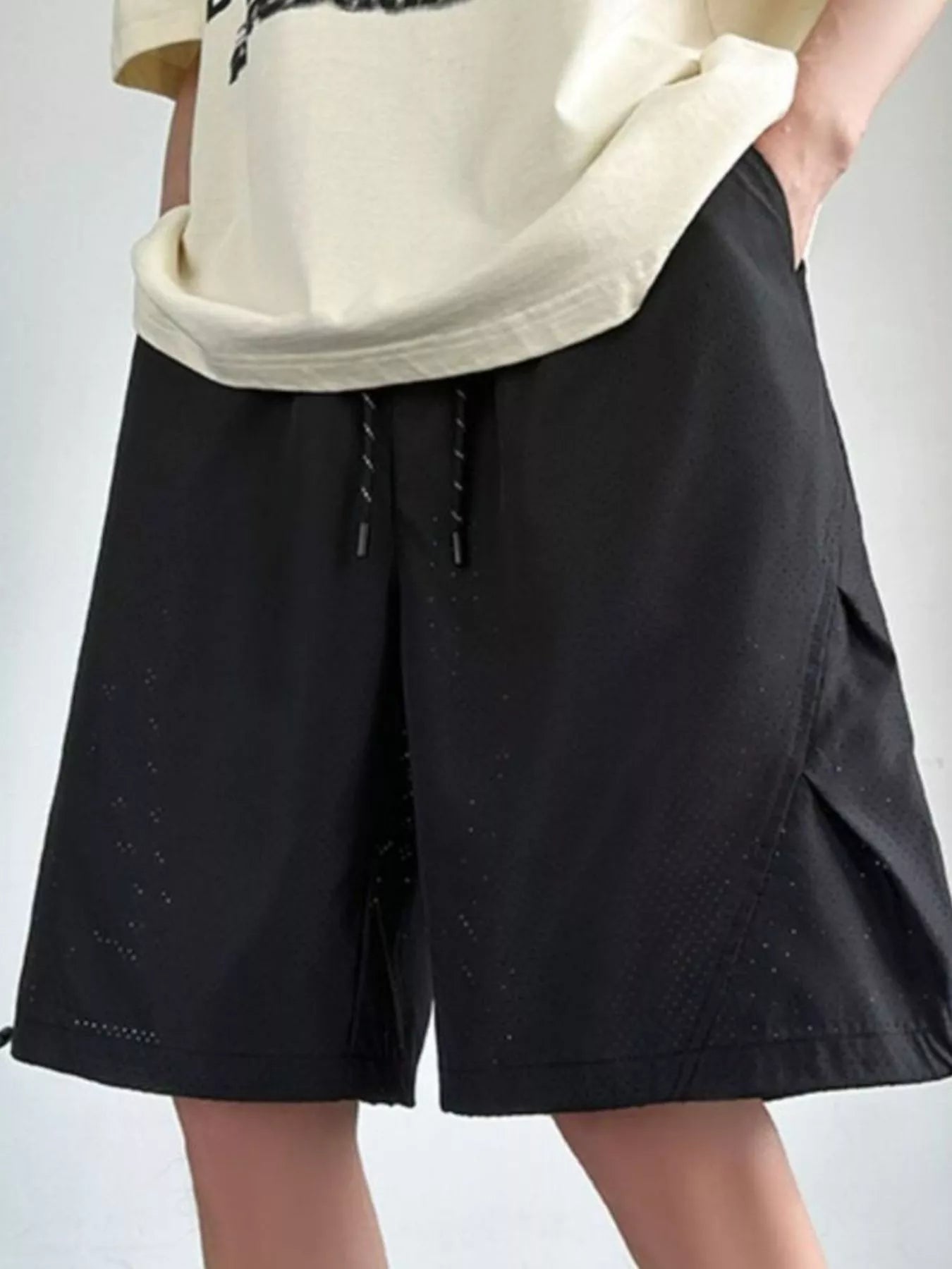 Men's Plus Size Drawstring Loose Fit Shorts