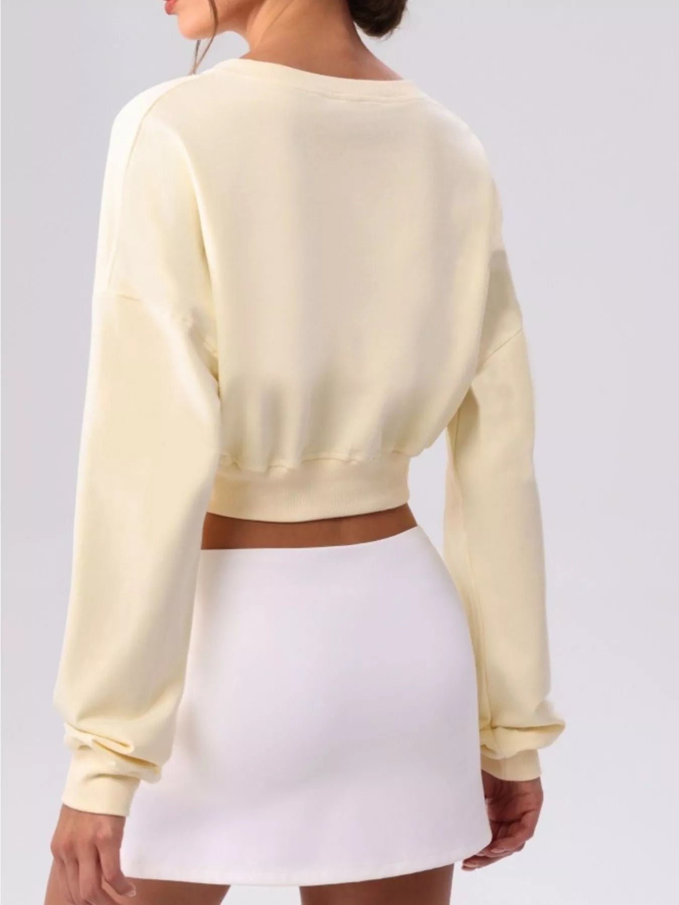 Cropped Button-Down Active Cardigan