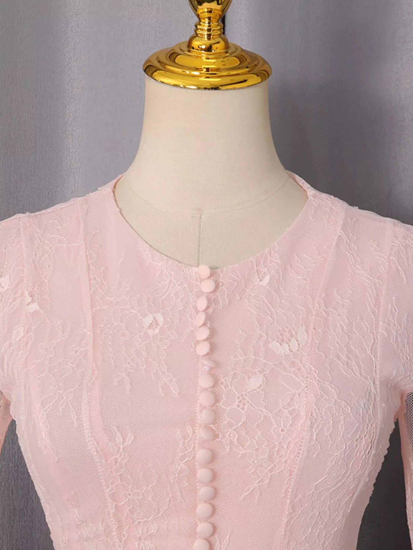 Lace Flare Sleeve Mini Dress