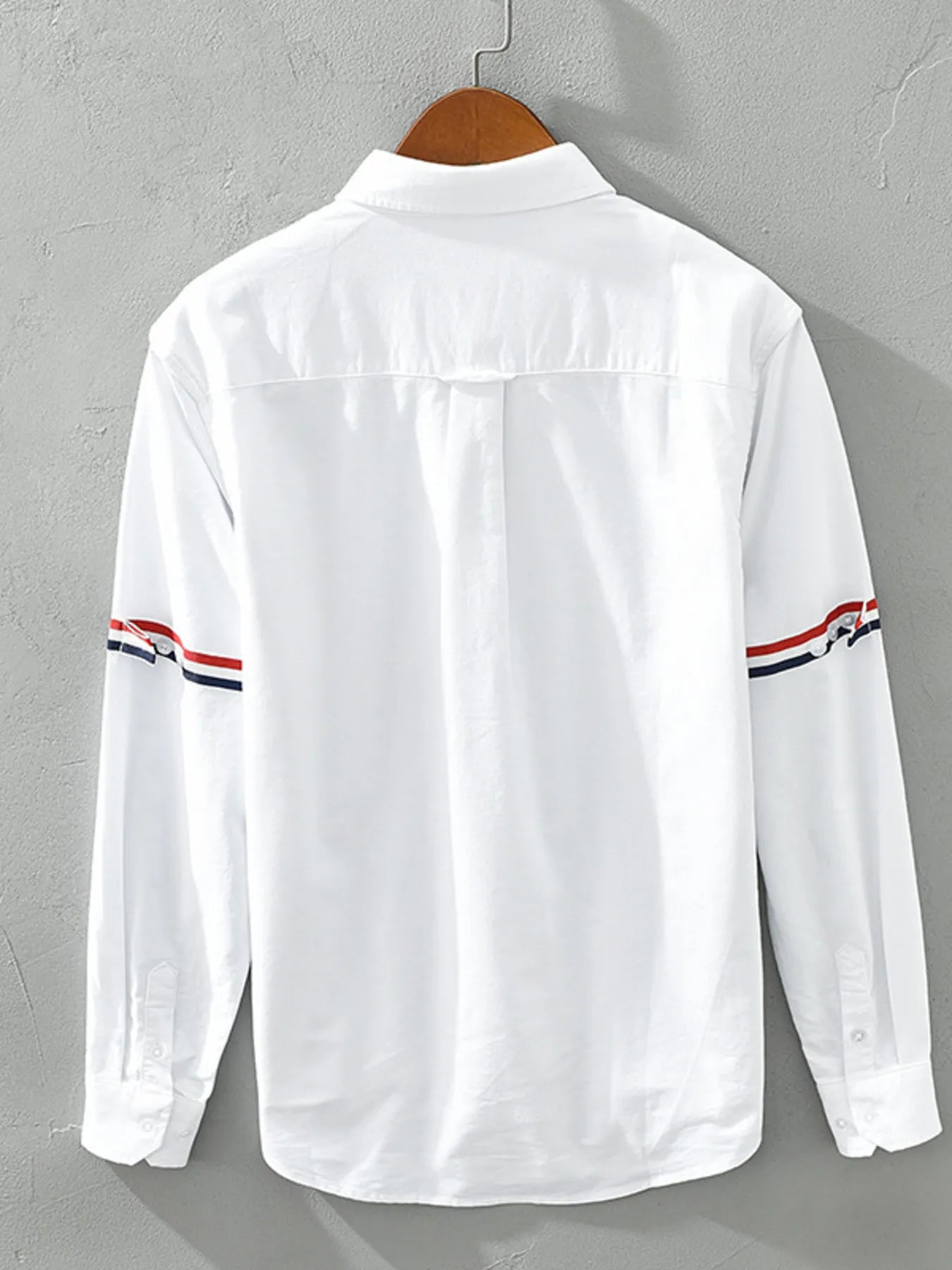 Men's Plus Size Long Sleeve Button-Up Shirt