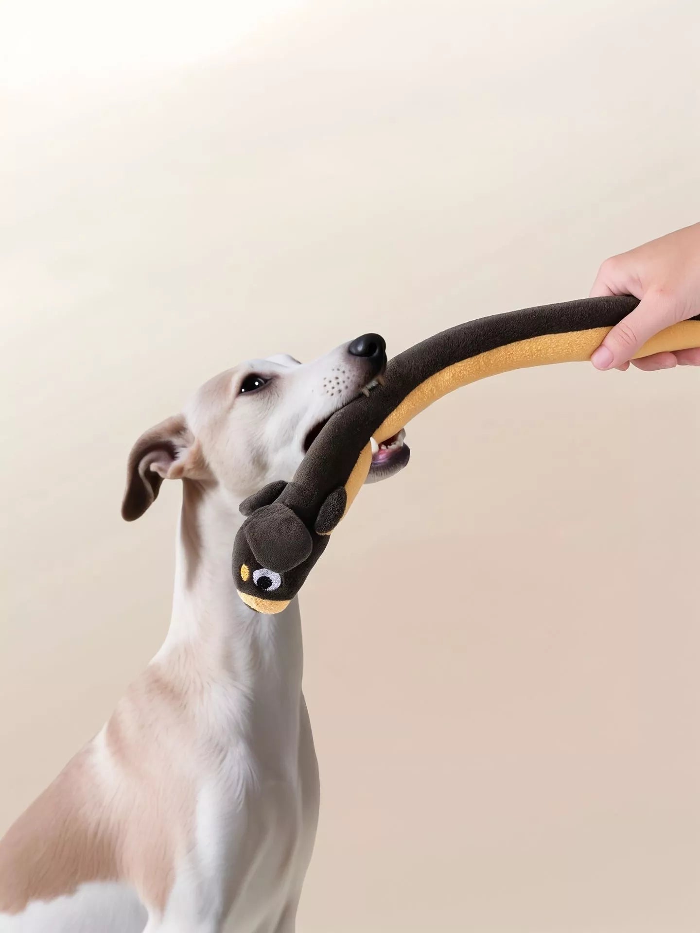 Long Animal Design Squeaky Pet Plush Toys