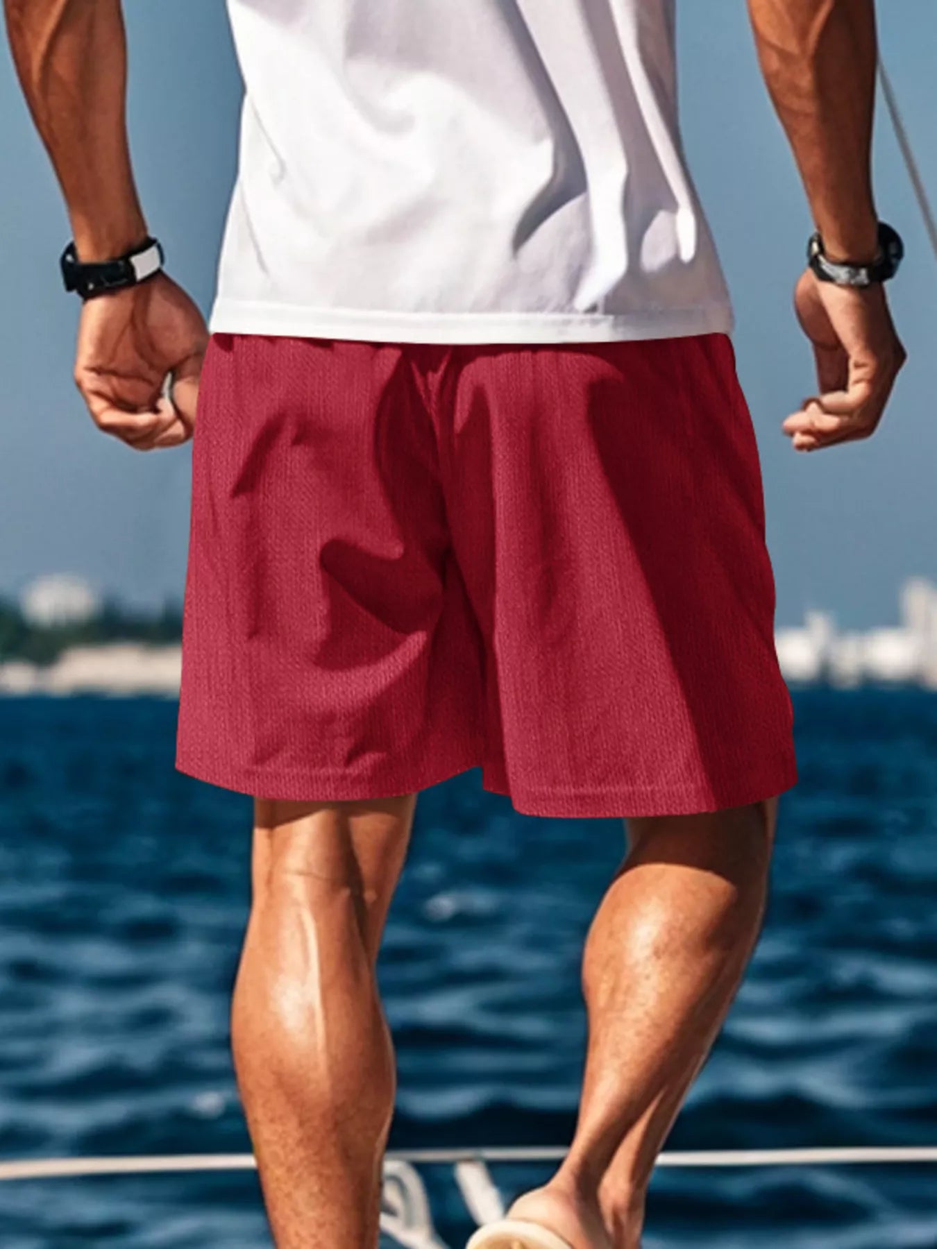 Men's Drawstring Causal Shorts